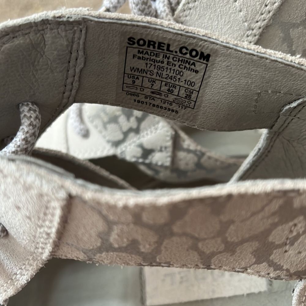 Sorel Women's Sandals in Light Gray - Picture 3 of 8